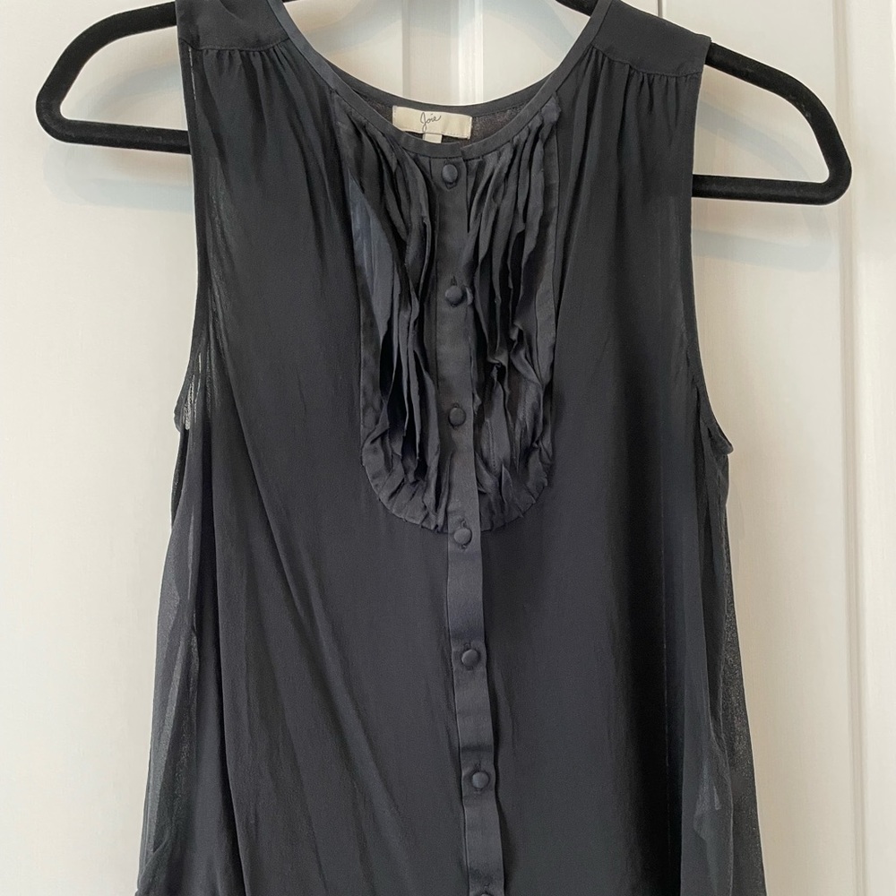 Joie 100% Silk Sleeveless Blouse Size S